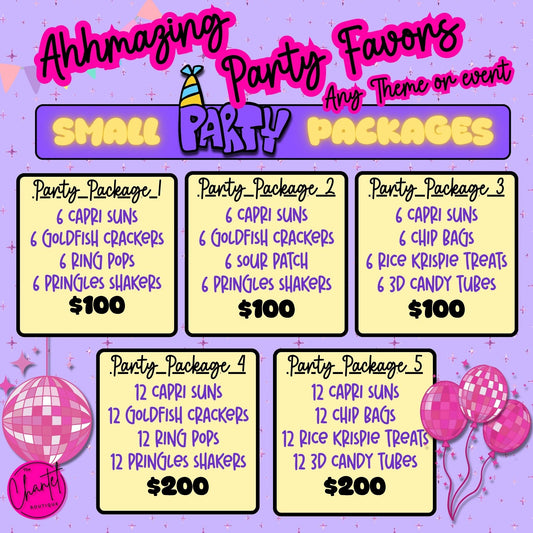 Small Party Packages!