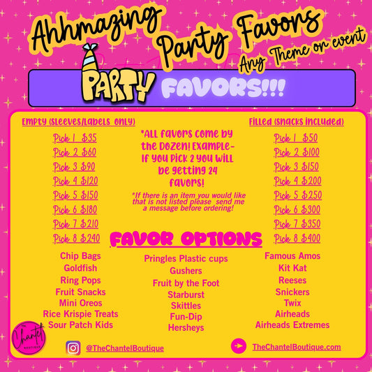 Custom Party Favors