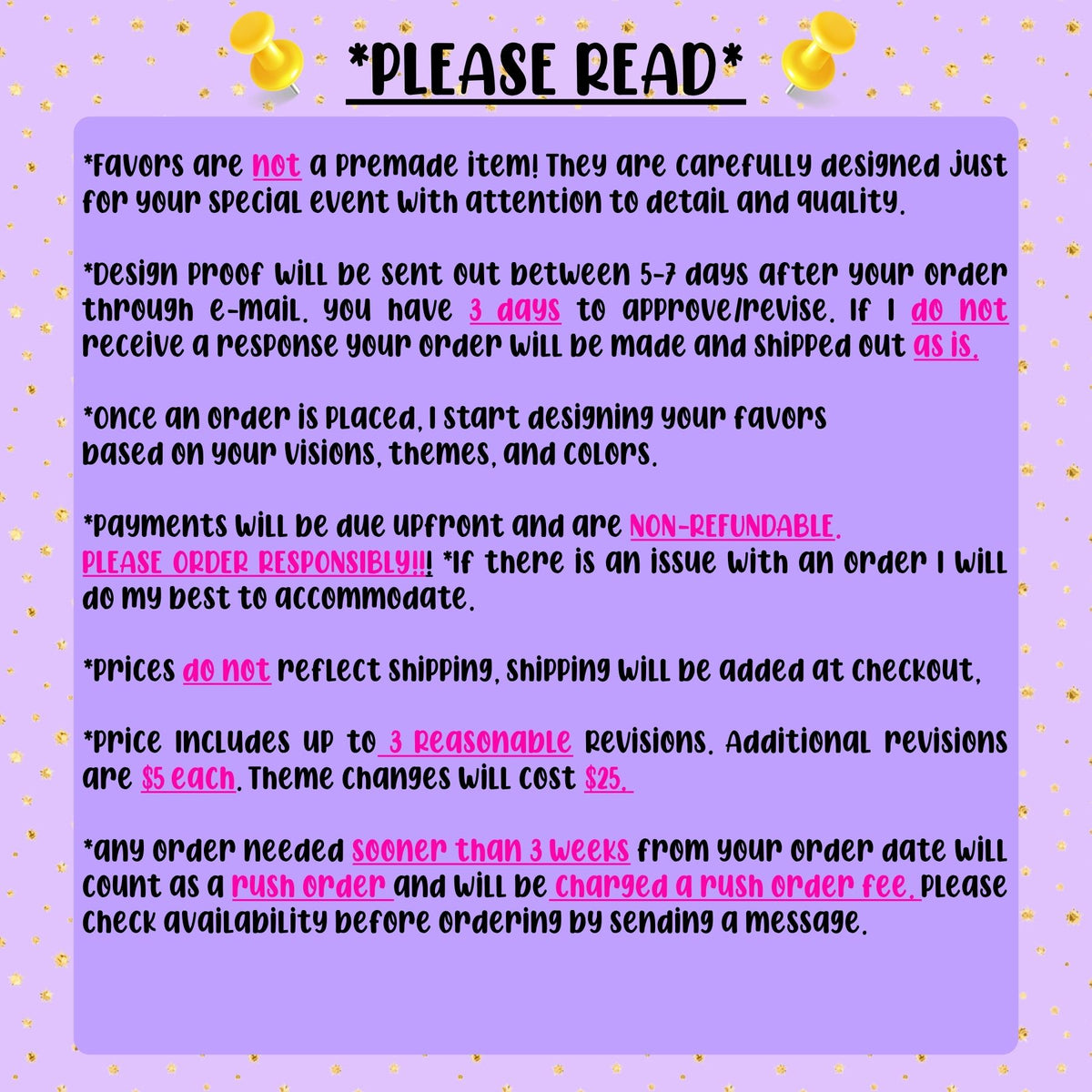 Party Package Add-Ons!!!