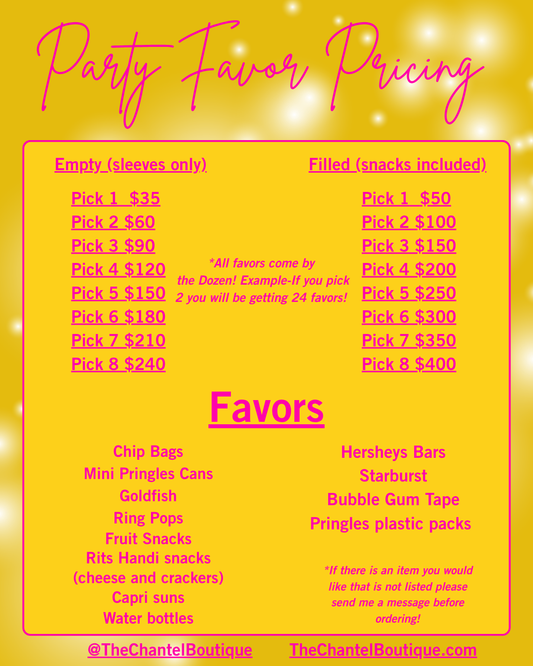 Custom Party Favors